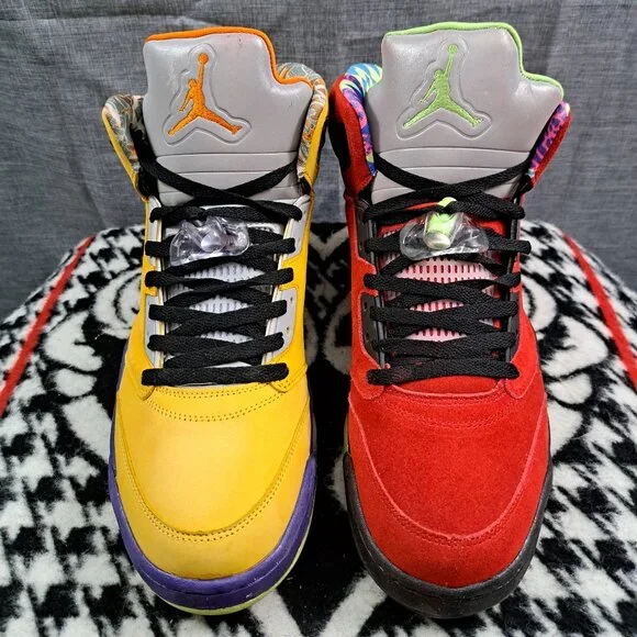 %Size 12 Nike Air Jordan 5 Retro What The Sneakers Men CZ5725-700 / AJ23